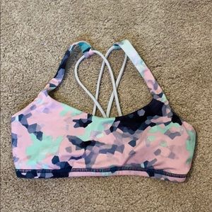 LULULEMON Multicolor Criss Cross Sports Bra
